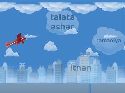 Arabic Numbers Airplane Game