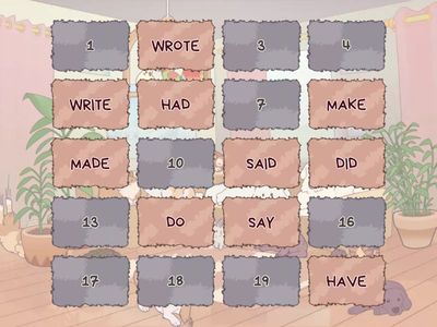 GRAMMAR REVISION: IRREGULAR VERBS