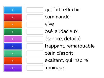 Graffiti - Vocabulary sounds : positive adjectives