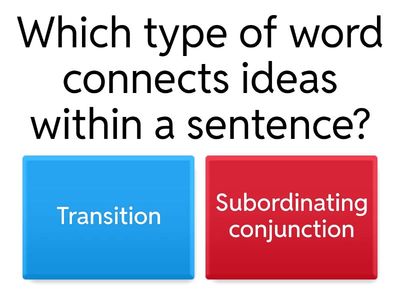 LINKING WORDS QUIZ