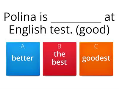 Comparative superlative