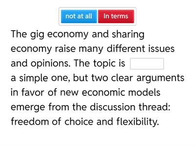 Summary economic models