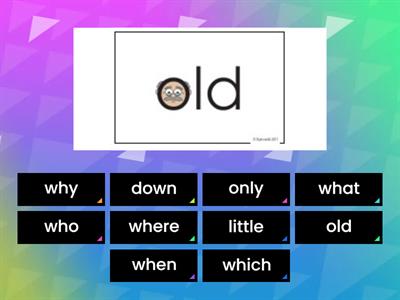 Tricky Words 30-40