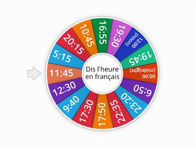 L`heure en français