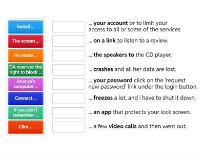Language Hub B1 unit 10.2 vocab