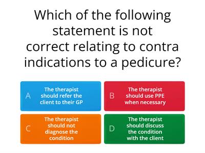 Pedicure test