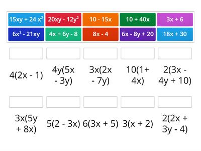 Expanding brackets