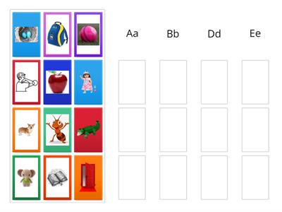 Aa Ee Bb Dd