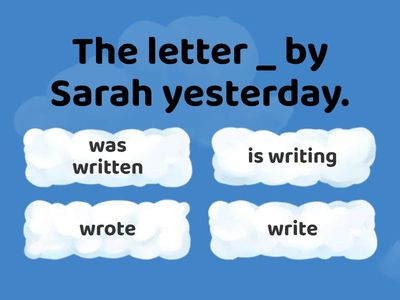 Выбор правильной формы глагола.