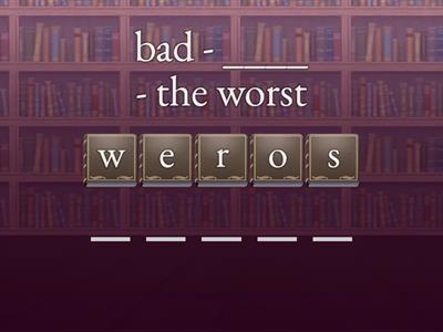 Comparative exceptions, 8 Year, September