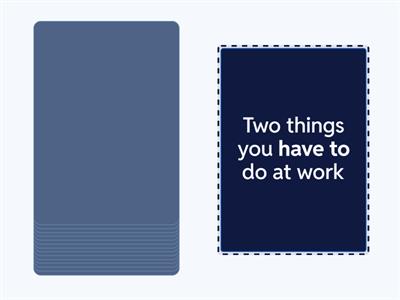 Modals: should, must, have to 