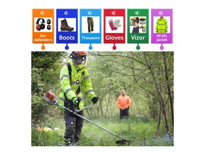 Gardening PPE, Strimmer.  Horticulture (SEND)