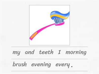 EAL jumbled sentences