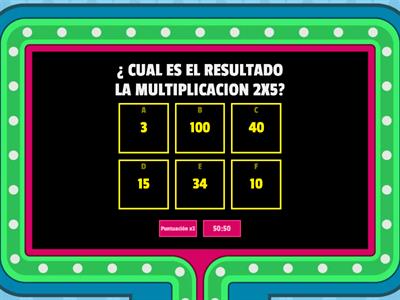 TABLAS DE MULTIPLICAR