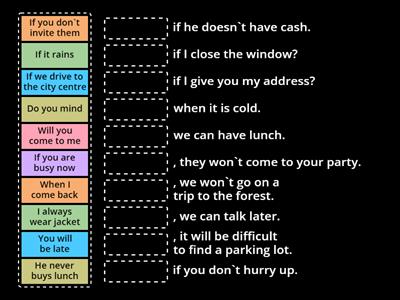Zero and First Conditional