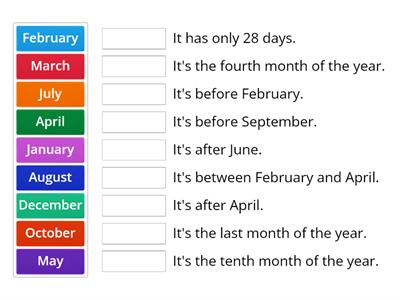 Months match up