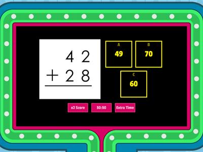 2 digit addition with regrouping