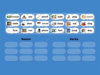 Nouns and Verbs.