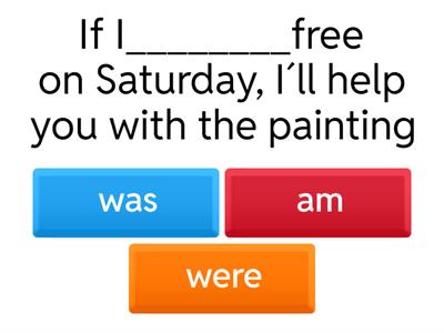  First, second or  conditional?