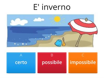 Certo, possibile, impossibile