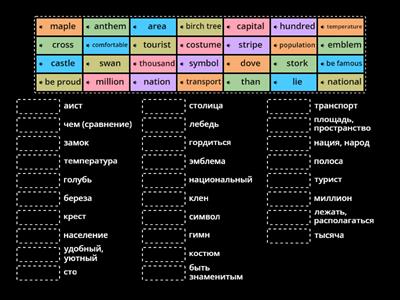 6 Form. Unit 3. vocabulary