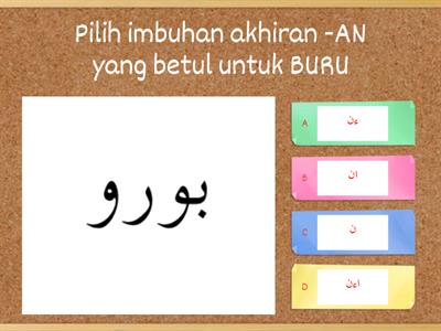 IMBUHAN AKHIRAN -AN - JAWI TAHUN 3 SKECHEP