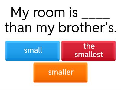 Comparatives and superlatives - EYES OPEN 2 UNIT 4