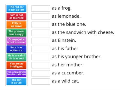 As...as / not as...as