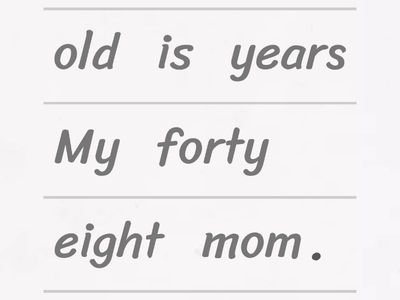 How old is...? He/She is .... years old.