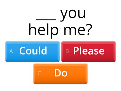 SO A1 Unit 5C How to make requests and offers - quiz