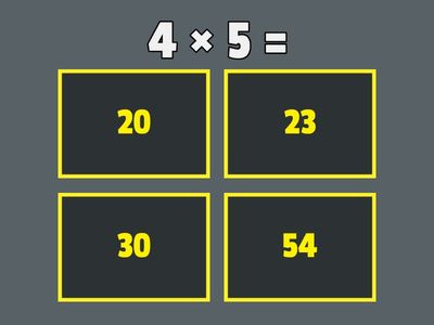4的乘法測驗