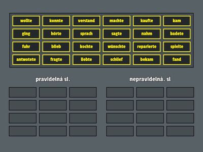 Německý jazyk - minulý čas