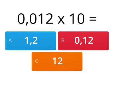 Moltiplicazioni e divisioni per 10 - 100 - 1000