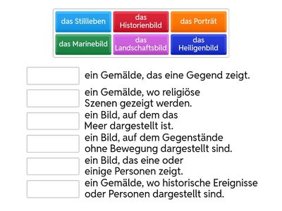 Genres der Malerei