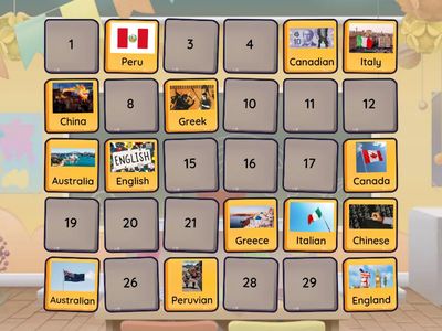 Countries and nationalities match