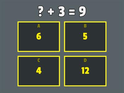 Find the missing Number (Addition to 10)