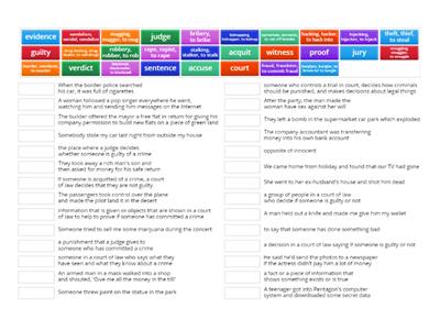 NEF Upper-intermediate 8A Vocabulary Crime and punishment 