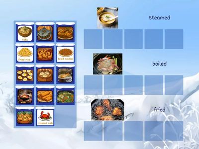 Sorting cooking methods