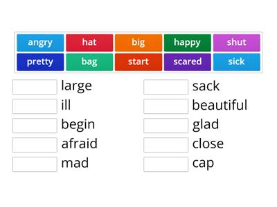 Synonym Practice Quiz