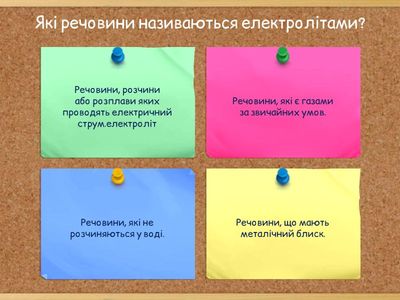 9 кл. УЗАГАЛЬНЕННЯ: "Електролітична дисоціація"