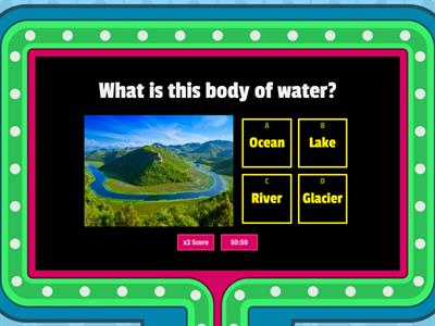 Landforms and Bodies of water