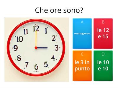 CHE ORE SONO?