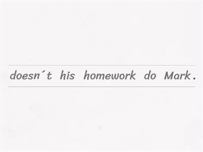 Simple present - review (negative form)
