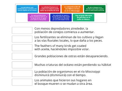  Identificación de cambios en los ecosistemas