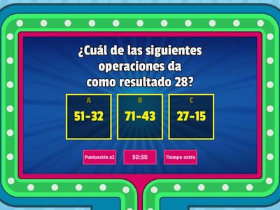 Sustracciones con reserva