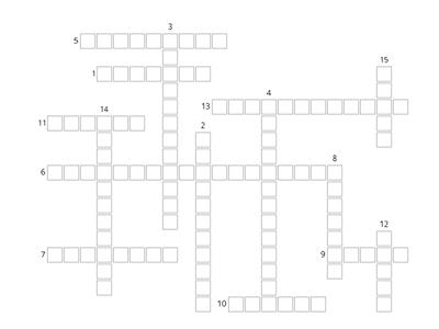 Bloggers 2 Unit 5A - Vocabulary (crossword)