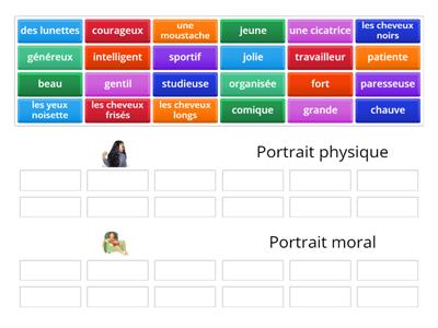 Portrait physique ou moral?