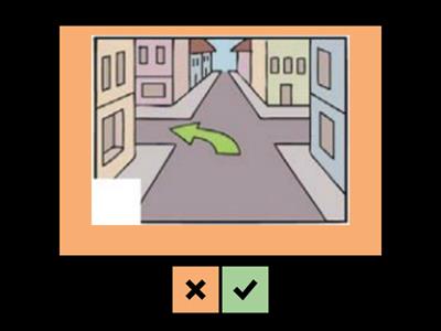 Orientierung in der Stadt, zuordnen.