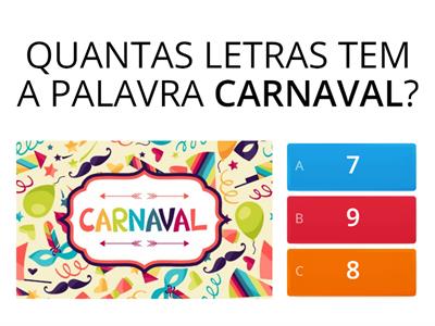 QUIZ DE CARNAVAL!!!