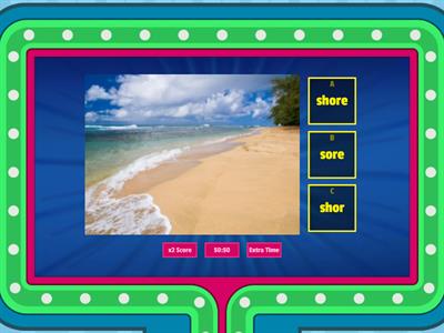 Spelling Words /or/ /ore/